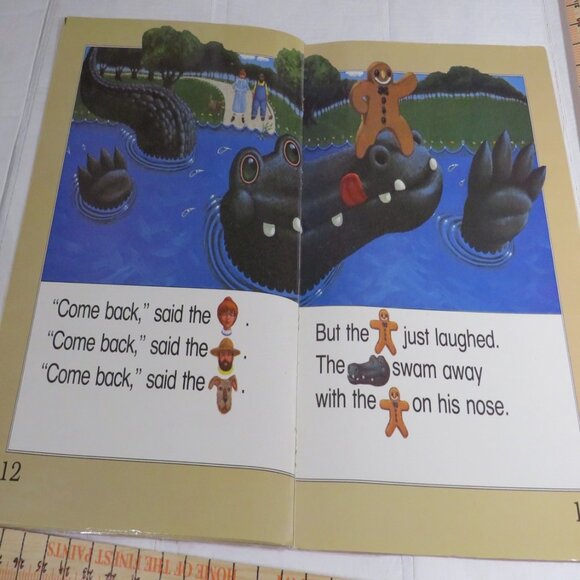 The Gingerbread Man (almost 2 feet tall) with (4) student story book LAMINATED - Picture 9 of 12